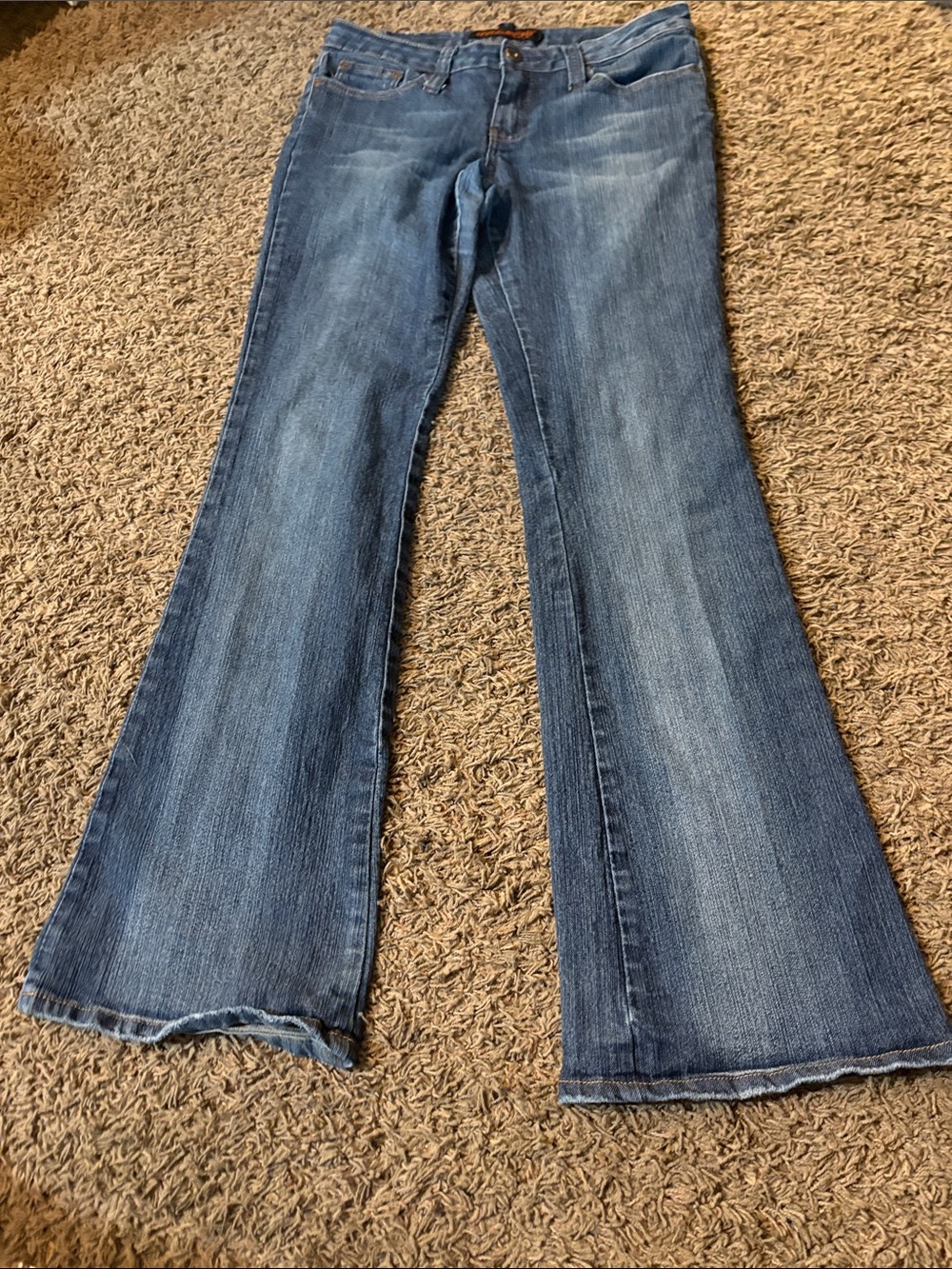 Vintage Dollhouse Blue Flare Jeans - Faded Indigo